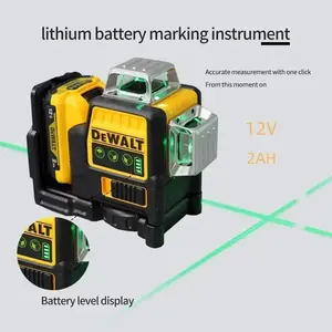 dewalt NEW DW089LG 12 Lines 3 Sides*360 Degree Vertical 12V Lithium Battery Laser Level Horizontal Green Meter Outdoor Levelingdrill big tool set lawn sweeper impact wrench welder machine