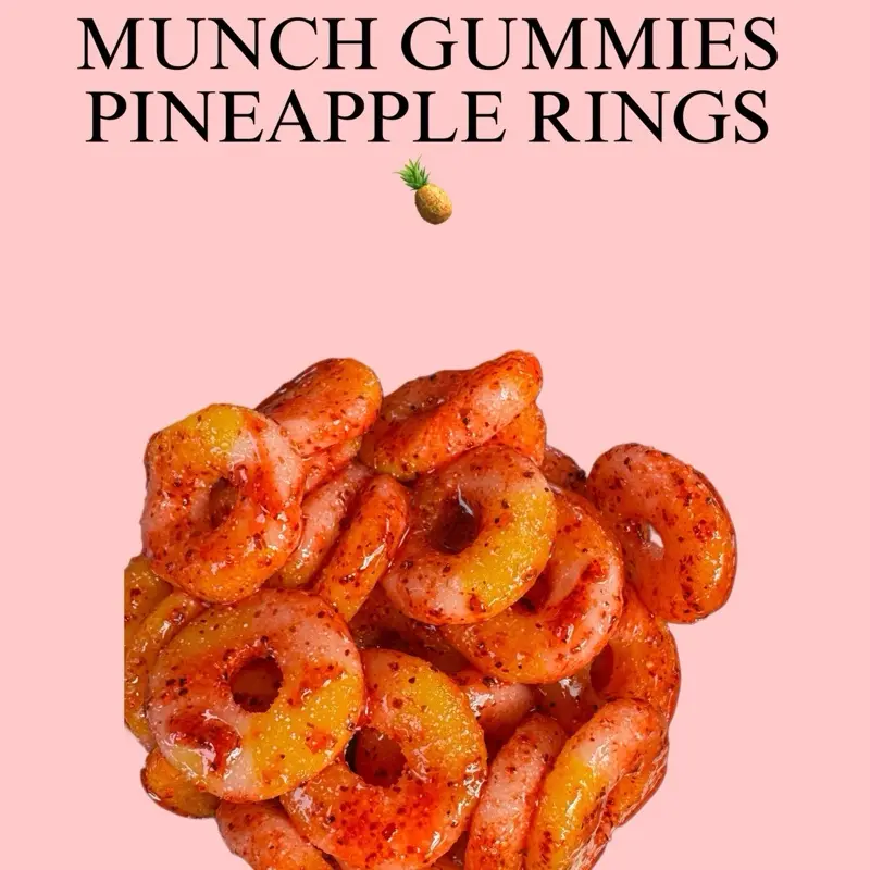 munch gummies ~ pineapple ring snack munch gummies ~ pineapple ring snack