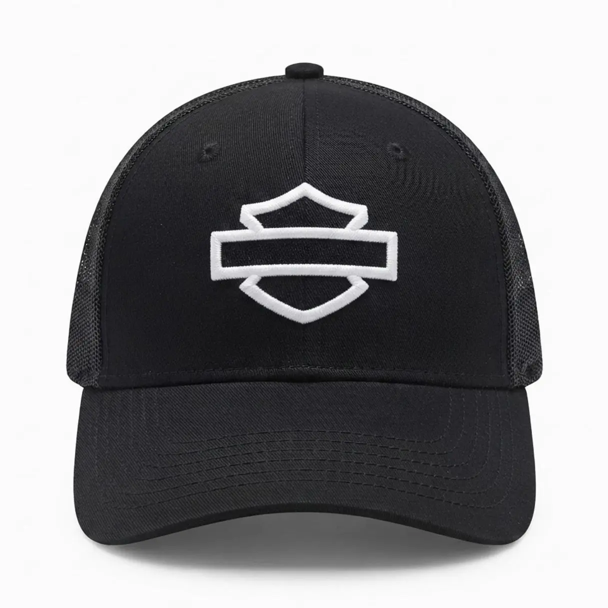 Harley Motocycle Embroidered Retro Hat Trucker Hat Many Colors Snapback Hat, Unisex Casual Street Style, Gift Idea For Her Him, Unisex Everyday Wear