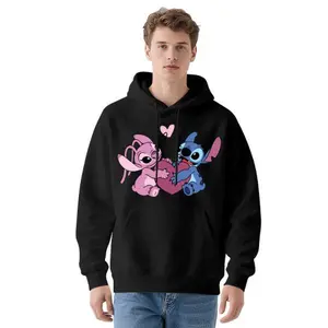 Disney Stitch 280g Hoodie Sweatshirt in Polyester Blend with Adorable Stitch Design for Comfort and Style Perfect for Fans
