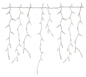 Northlight 300 Count Clear Mini Icicle Christmas Lights 18'