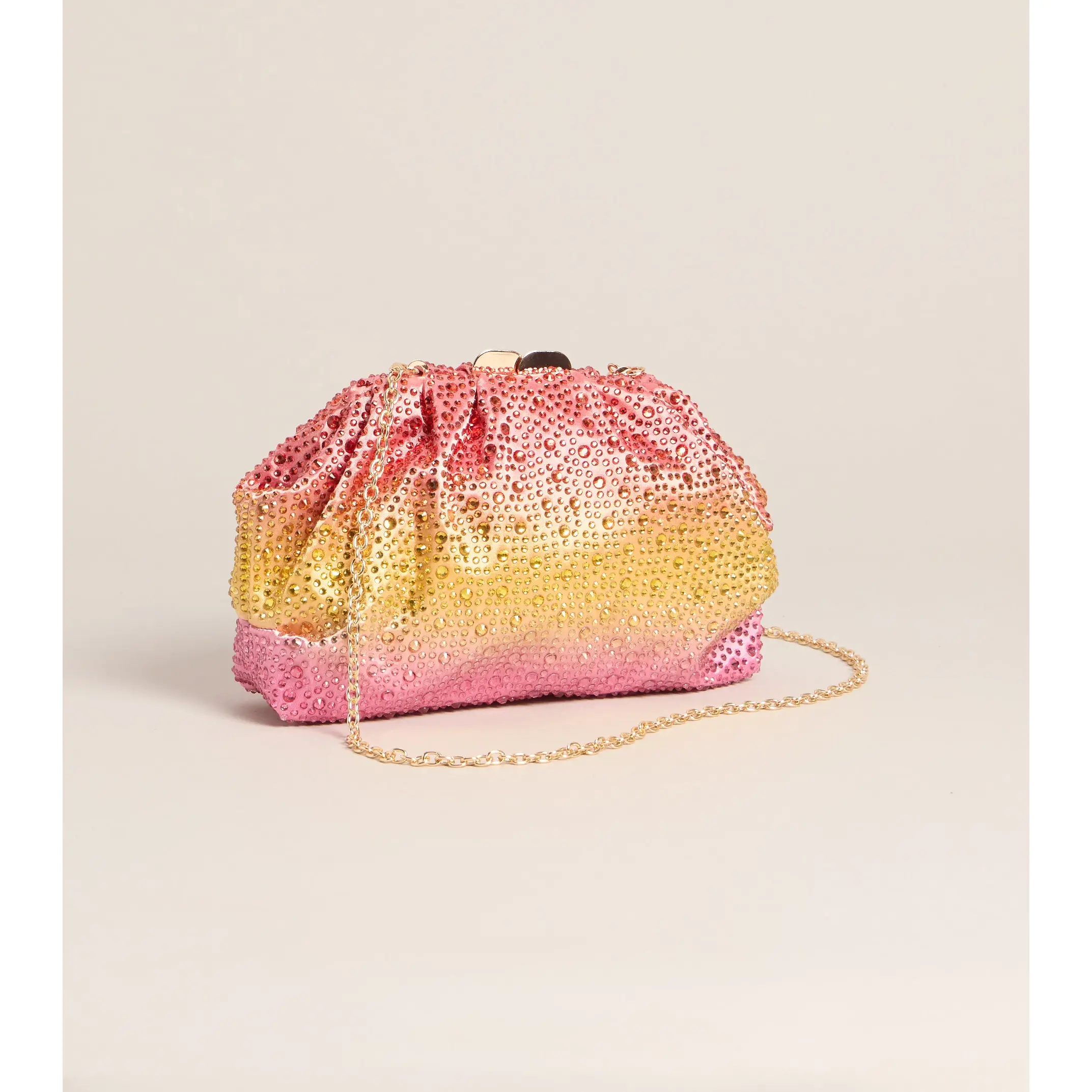 Pretty Glow Moment Ombre Satin Clutch