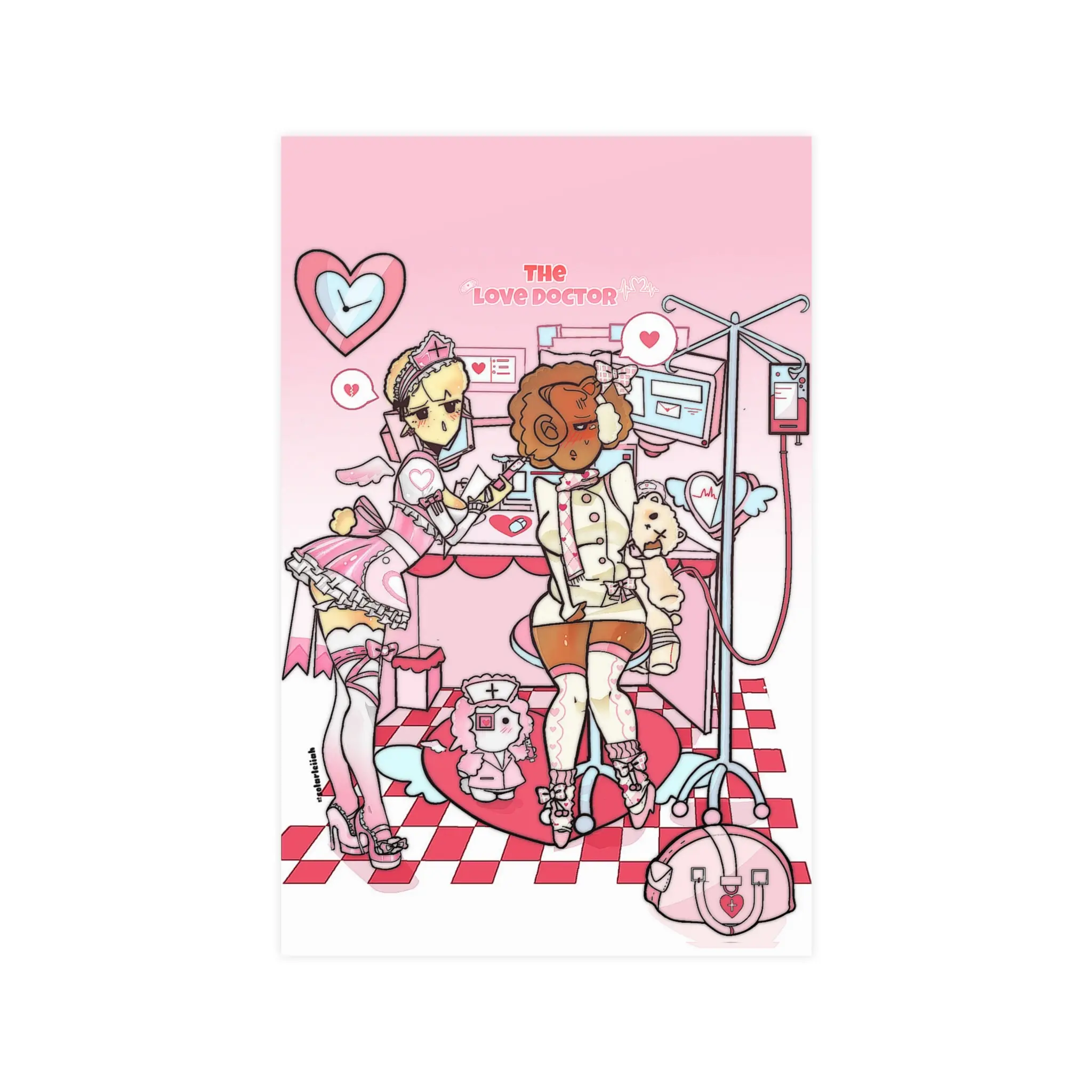 The Love Doctor | Valentines Aesthetic Poster Vertical Horizontal Matte Poster