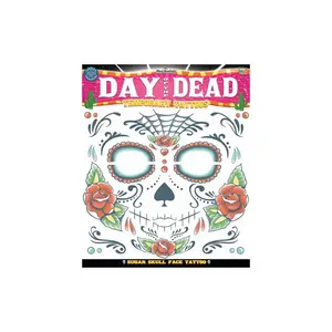 Sugar Skull Face Temporary Tattoo
