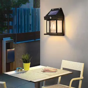 New solar motion sensor wall light for doors/entrances, gardens, villas, balconies, and courtyards; light-controlled design; waterproof and lightning-resistant; no charging required; IP55 rating