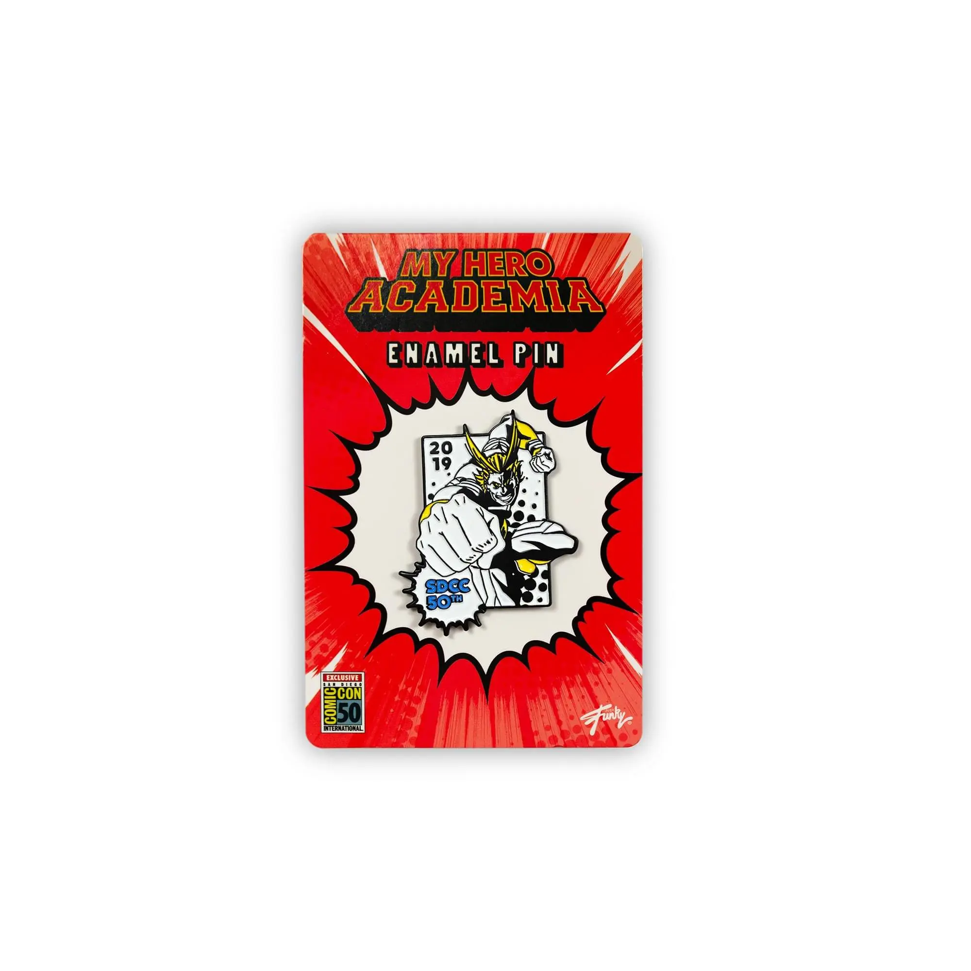 My Hero Academia All Might SDCC 2019 Exclusive 2-Inch Enamel Collector Pin