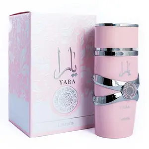 Lattafa Yara Women's Eau de Parfum Spray, 3.4 fl oz Floral Vanilla Scented Cosmetic Fragrance