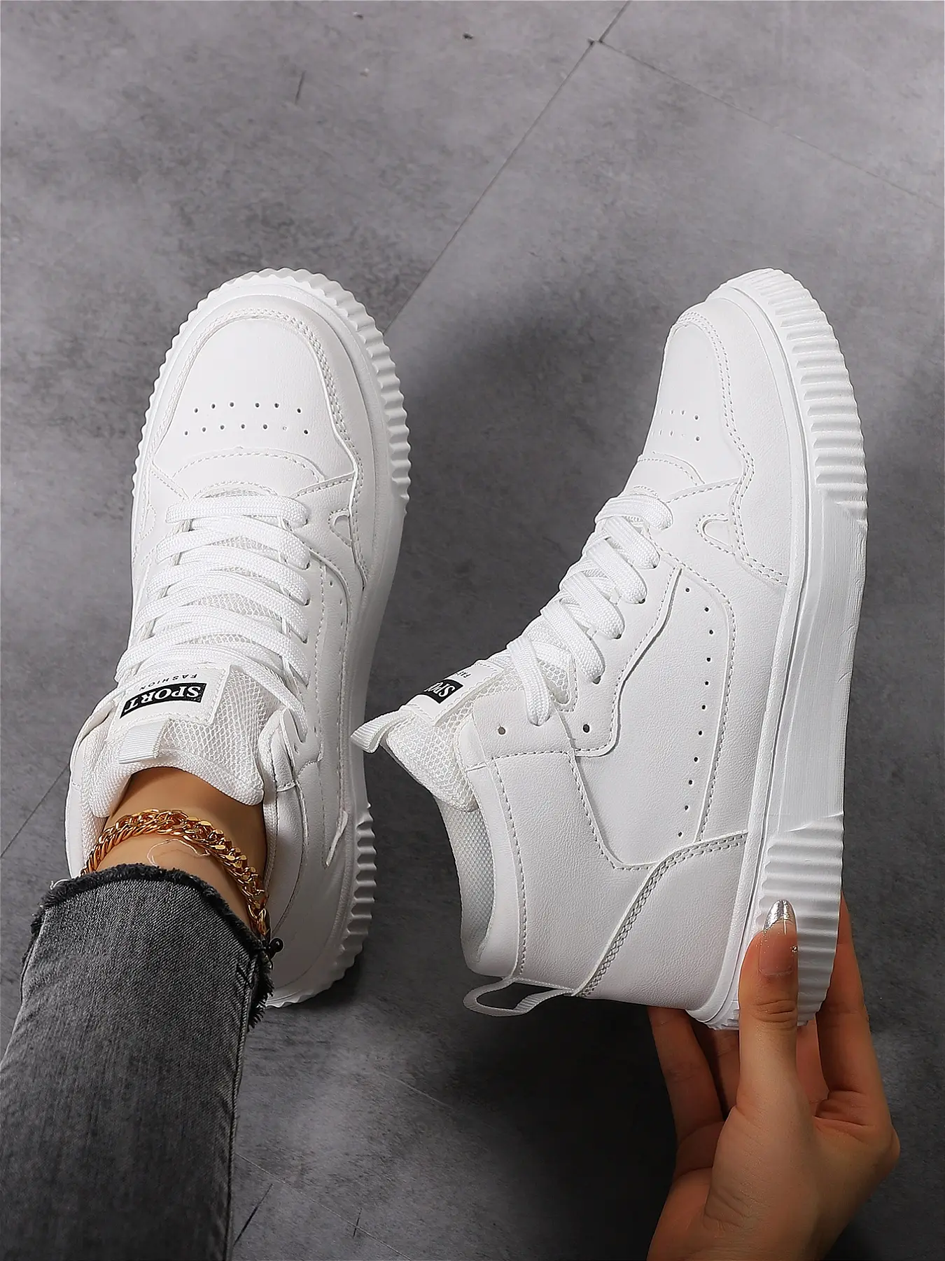 High-Top Fashion Classic Trendy Sports Shoes Athletic Casual Shoe Sneakers Shoes for Men Women Kids, Casual Wear School Activities Skateboarding Skater Shoes Walking All Seasons
