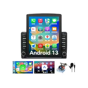 Car Radio Stereo Compatible with Toyota Sienna 2004-2010, 9.7 Inch Touchscreen, Car Stereo Support Wireless Carplay & Android Auto, Bluetooth/GPS/WiFi/Mirror Link/Backup Camera/SWC/FM