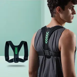 Men’s and women’s chest-lifting shoulder-opening posture corrector band, anti-kyphosis sitting posture trainer, lightweight, breathable, high elasticity for waist and back Healthcare