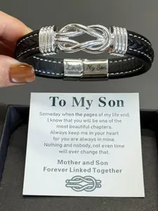 To My Son Infinity Love Bracelet Inspirational Jewelry