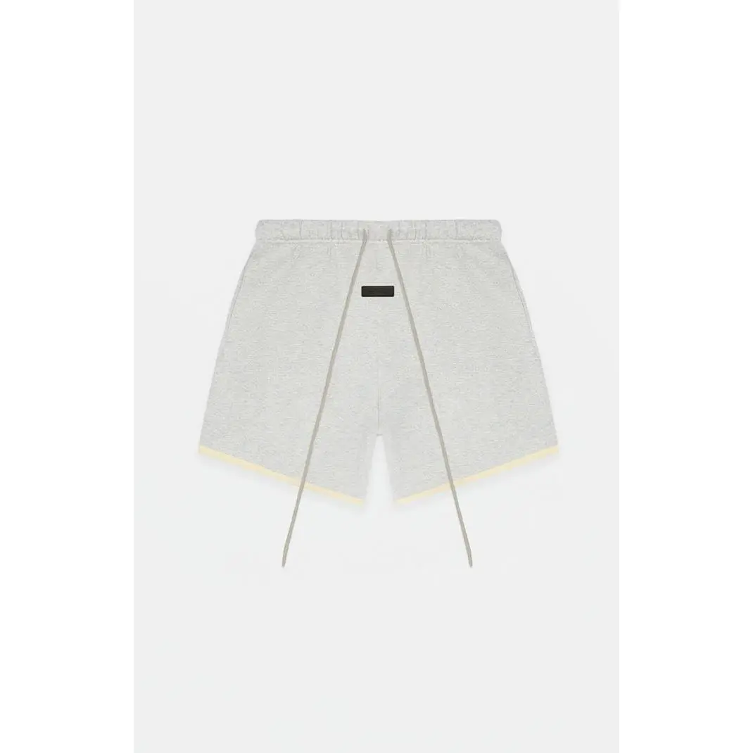 Kids Fear of God ESSENTIALS Light Heather Grey Sweat Shorts