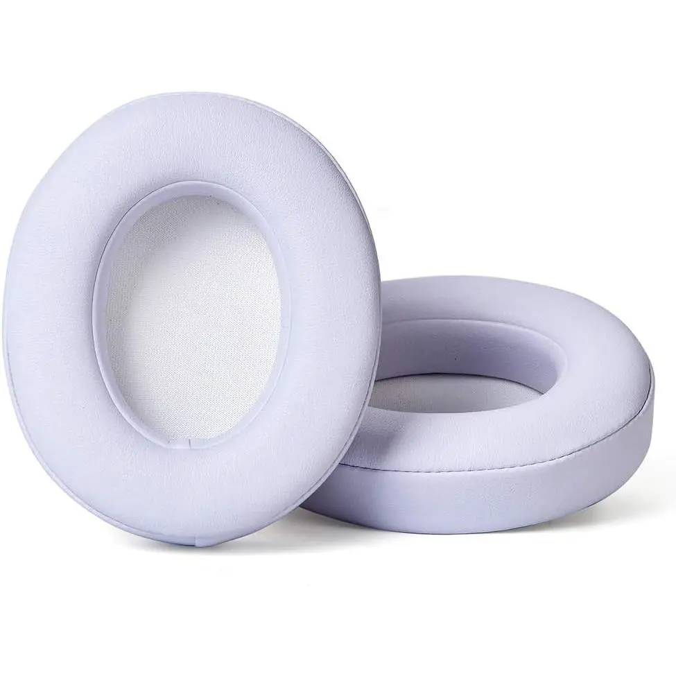 Professional Replacement Ear Pads for  Studio/Compatible with Studio Wired B0500 /  B0501 / Studio 2 and Studio 3/Soft Protein Leather/Noise Isolation Memory  (White)