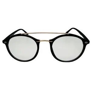 9083 (C) | Round Clear Lens Nerd Glasses - Non Prescription