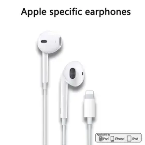 1PC Wired Earbuds Lightning Connector with Microphone, In-Ear Headphones for iPhone, Headphone for Sports, Perfect for Music, Calls, Running, Workout & Commute, Plug & Play, Volume Control, No Charging Needed, Electronic
