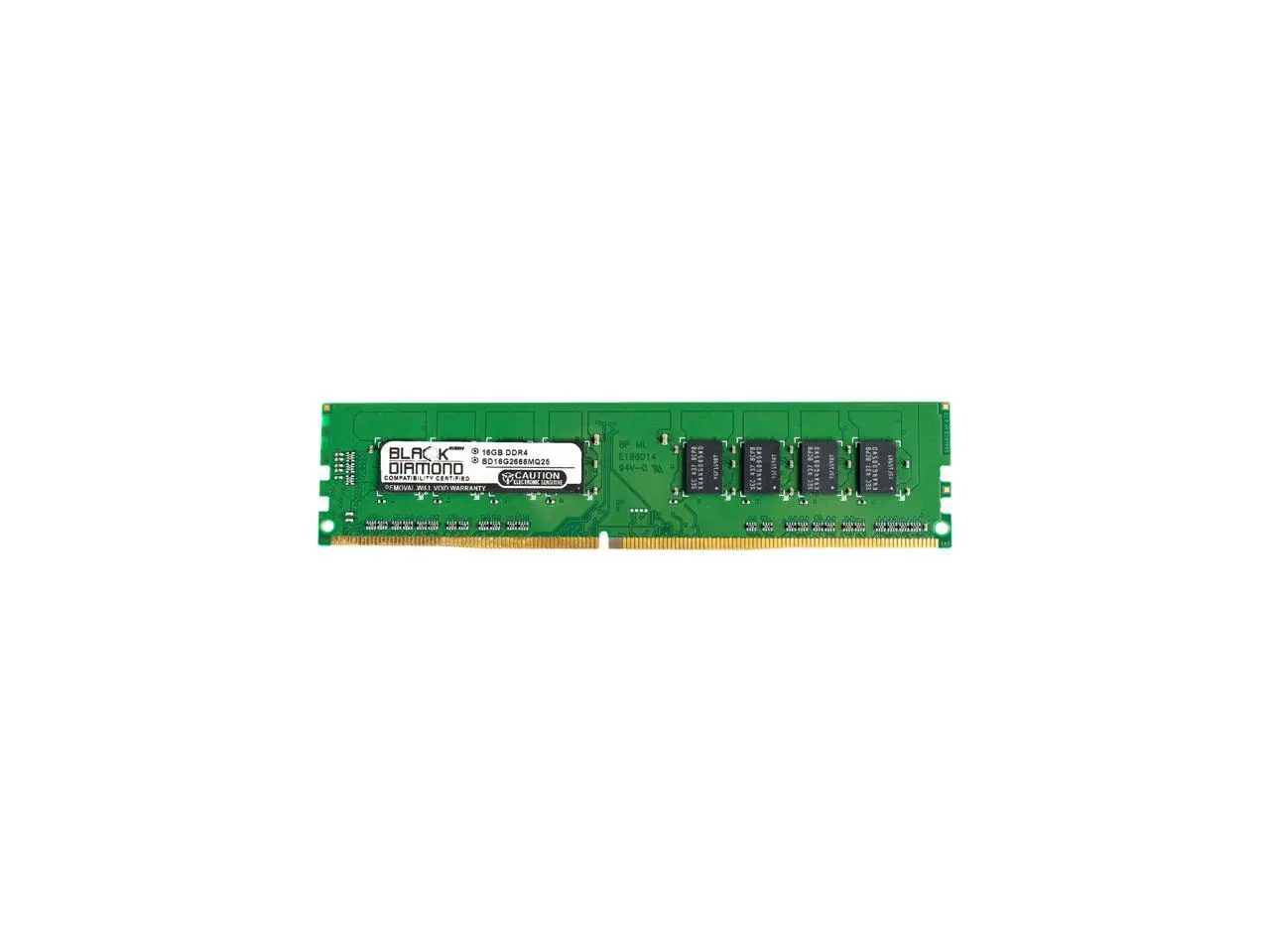 Black Diamond Memory 16GB 288-Pin PC RAM DDR4 2666 (PC4 21300) Desktop Memory Model BD16G2666MQ25