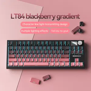 LT84 Wired Mechanical Keyboard, Hot-Swappable Switch, High-Contour Build, Side-Printed Keycaps, Perfect for E-Sports, Gaming and Office Tasks