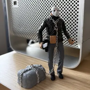 New Jason Killer Fish Tank Floating Landscape Decoration Figure Model Display Piece, Aquarium Ornament, Unique Aquatic Decor