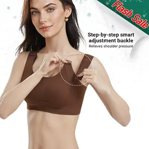 VVL Seamless Wireless Shaping Bra – 6-Level Adjustable Lift & Strong Support, Anti-Sag Full Coverage Quick-Dry Everyday Bra