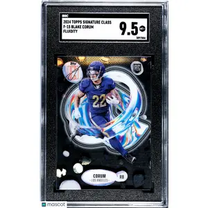 2024 Topps Signature Class Blake Corum #F-15 Fluidity SGC 9.5