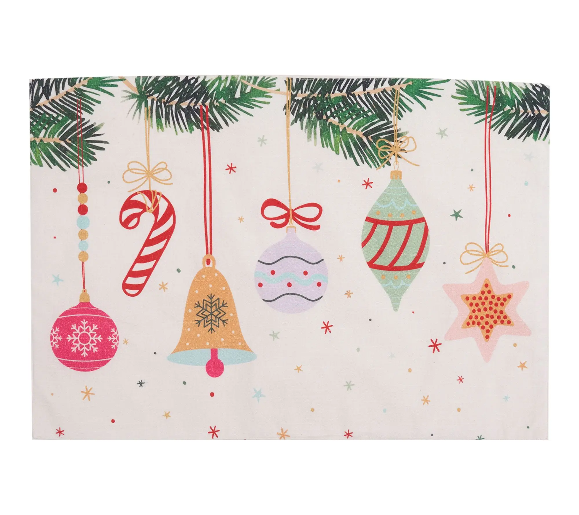 Vintage Christmas Placemats Set of 6 by Valerie