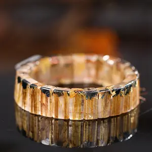 Happiness Crystal titanium rutile citrine bangle bracl collection version