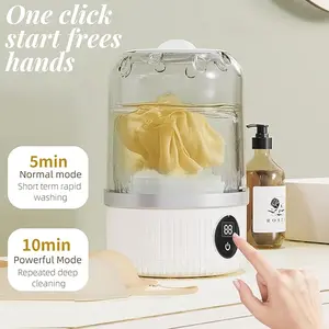 Portable Mini Underwear Washing Machine with Life Quick Wash in 5 Minutes Waterproof & Splash-Proof for Dorms Camping Business Trips Compact Convenient Design