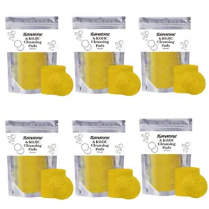 Turmeric Lemon Kojic Cleansing Pads Set Moisturizing Daily Skin Cleansing Pads, Exfoliating Pads,Moisturize Skin, Facial Pore Deep Cleanser, Skincare Products, Korean Skincare,Hydrating,Christmas gift