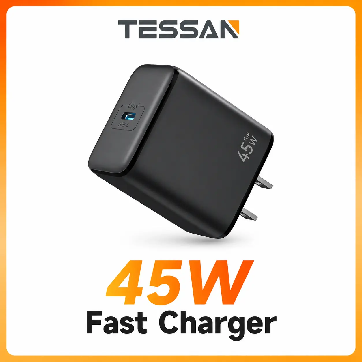 45W USB C Charger Block TESSAN Fast Charging, Type C Wall Charger Adapter