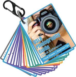 Photography Cheat Sheet for DSLR Camera Accessories for   ,Quick Reference Cards Photographers Book for Beginners,Settings,Exposure, Modes,Composition,Lighting, etc.43 Inch