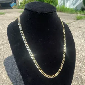 14k Gold Layered Cuban Men’s Women’s Chain 24in 7mm