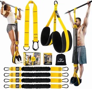 Pull Up Assistance Bands, 4 Adjustable Heavy Duty Resistance Bands for Pull Up Bar, Pull Up Assist Bands with Fabric Feet/Knee Rest for Home Gym Fitness Exercise Strength Training(70-280lbs)