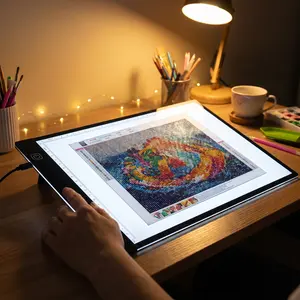 Portable LED Light Pad (A4 Sizes) - 3-Level Dimming Multifunctional Drawing Copy Board, Suitable for Art Supplies, Diamond Painting, Office & Study Use  artist hand drawn