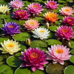 4 Water Lily Rhizomes for Planting – Hardy Lily Pad Roots for Ponds & Water Gardens – Live Aquatic Plant Tubers for Outdoor Containers, Patio Ponds & Backyard Water Features