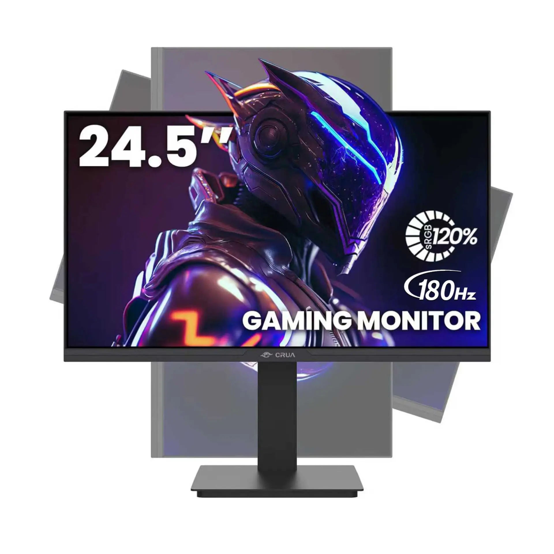 24.5Inch Gaming Monitor 165Hz/180Hz, FHD(1920x1080P) 120% sRGB Computer Monitor, Height/Pivot/Swivel/Tilt Adjustable Vertical Monitor, Support FreeSync, DP,HDMI, Wall Mount (75mmX75mm)