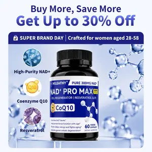 HIILEATHY NAD+ Pro Max | Premium Botanical Daily Supplement | Gentle Crafted Formula with Natural Plant Blend Complex