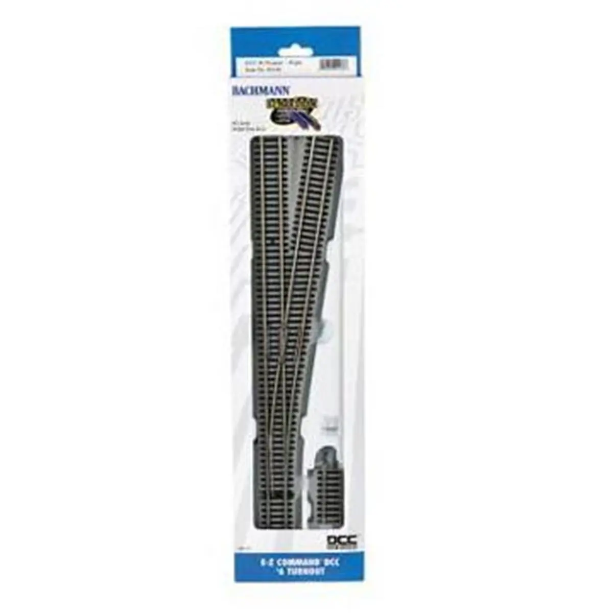 212 MAIN Bachmann Williams Easy Install Ez Command No. 6 Right-Hand Turnout, HO Scale Train Toy for Hobbyists