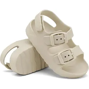 Toddler Boys Girls Double Buckle Sandals Children's Adjustable Back Strap Water Sandal