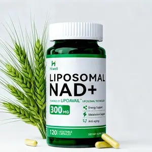 Hiiwell NAD+ 60 servings Core -Advanced NAD+ Supplement for Anti-Aging & Cell Repair -  120 Capsules with Patented 9x Absorption Technology Healthcare Vitamin-Micro Ingredients Pure Liposomal NAD+ for Women