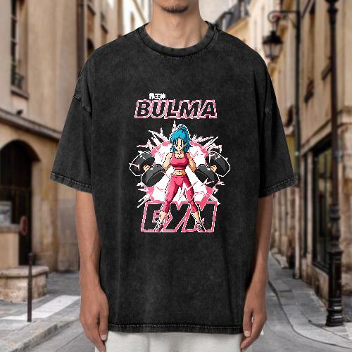 Bulma Fitness Graphic T-Shirt, 90s Anime T-Shirt, Manga T-Shirt, Unisex Streetwear T-Shirt, Cotton Crew Neck T-Shirt, Trending Viral, Suitable for Gifts for Him and Her