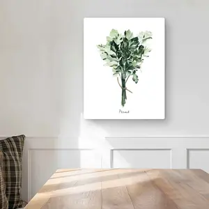 Begin Home Decor C1MP16206597PK 16 x 20 in. Tied Up Persil Bundle Wall Art - Fr - Gastronomy Food Metal Print