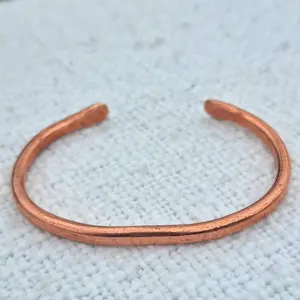 Copper Bracelet No Patterns and Not Hammered