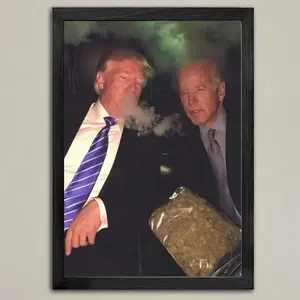 Trump Smoking Prints Poster