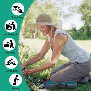 Thickened Waterproof Kneeler Mat - Foldable Garden Kneeling Pad with Cushioned Support, Synthetic Rubber Material for Gardening, Weeding, Bathing & Prayer - Durable Outdoor Sponge Seat Pad