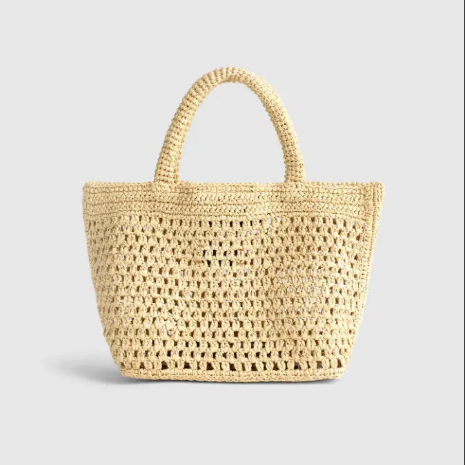 Madewell Woven Mini Tote Leather Top Handle Crossbody Bag