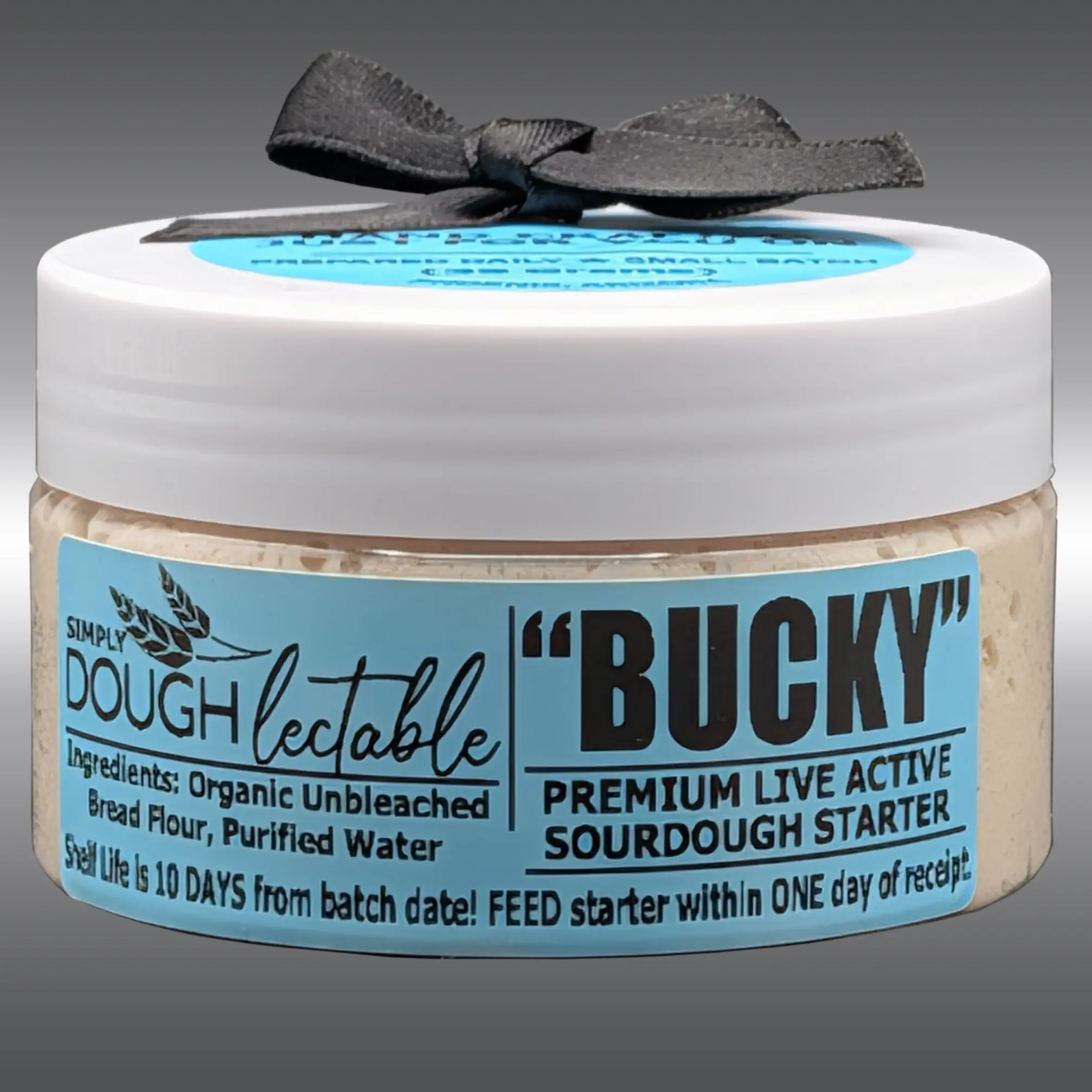 BUCKY - Live Active Sourdough Starter 35g - Made in USA - Easy for Beginners & Bakers