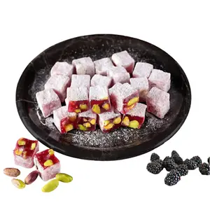 NY Spice Shop - Turkish Delight Pistachio & Blackberry - 1 Pack, 3 Pack, 5 Pack - Middle Eastern Sweet - Fresh, Fruity, Nutty Indulgence - Pistachio, Blackberry Flavor - Gourmet Confection - Ready-to-Eat Pieces / Bites - Festive Sweets, Giftable Treats