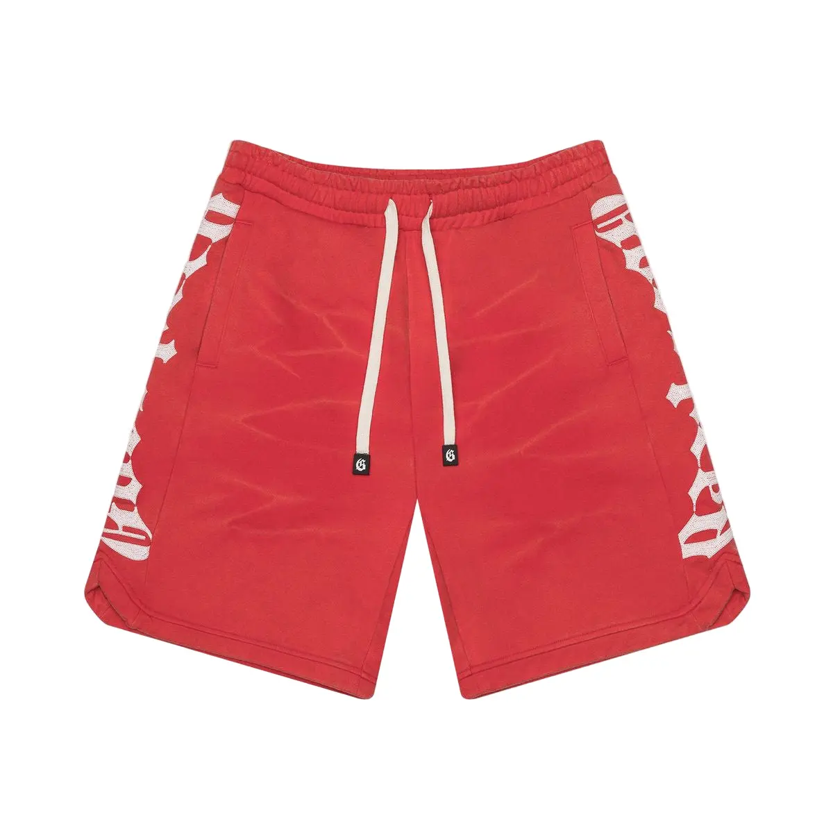 Godspeed CourtSide Red Tie-Dye Sweatshorts - Athletic Casual Fit, Unisex Sizing for Loungewear & Streetwear Look, Casual Fit Shorts
