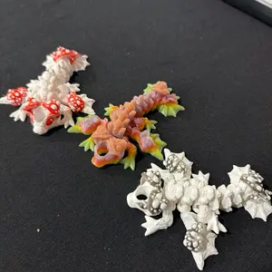 Mushroom Dragon Bottle Topper 3D Printed