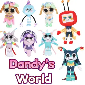 Dandy's World Bassie Plush Dandys World Silly Astro Plushie Cute Cosmo Stuffed Doll Room Decor Toy Kids Birthday Gift